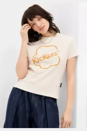 Kickers Ecru Logo T-Shirt