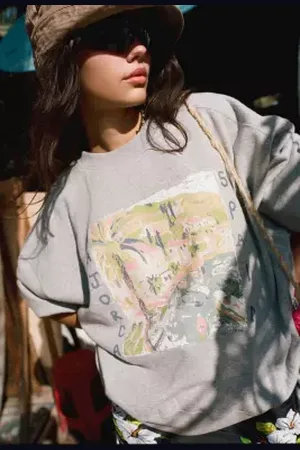 Urban Outfitters UO Tasha Majorca Pullover Sweatshirt