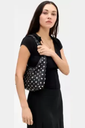 Urban Outfitters UO Mini Faux Leather Trapeze Studded Bag
