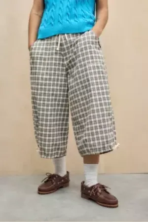 iets frans... Iets frans. Toronto Check Crop Trousers