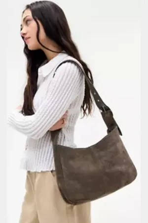 Urban Outfitters UO Square Suede Sling Bag