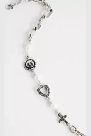 Silence + Noise Sun Cross Chain Necklace