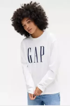 GAP Ecru Long Sleeve T-shirt