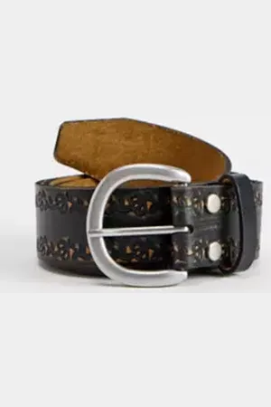 Urban Outfitters UO Etched Leather Belt