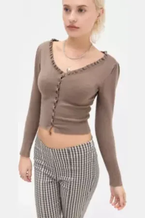 Urban Outfitters UO Lala Ruffle Cardigan