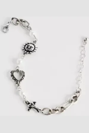 Silence + Noise Sun Cross Chain Bracelet