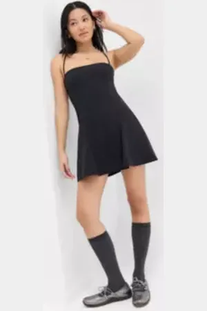 Silence + Noise Strappy Back Godet Mini Dress
