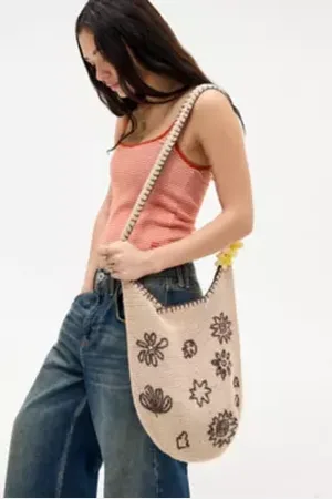 Urban Outfitters UO Macramé Motif Sling Bag