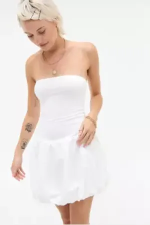 Kimchi Blue Bandeau Bubble Mini Dress