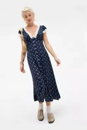 Kimchi Blue Faye Button Down Midi Dress