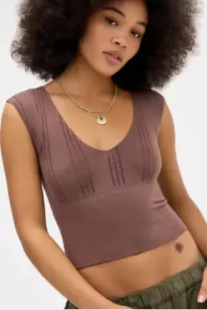 Out From Under Winnie Cap Sleeve Top