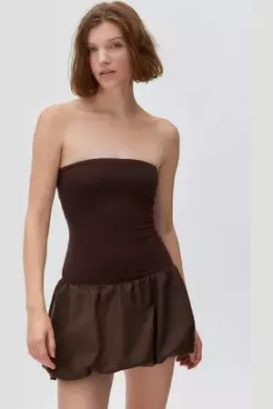 Kimchi Blue Bandeau Bubble Mini Dress