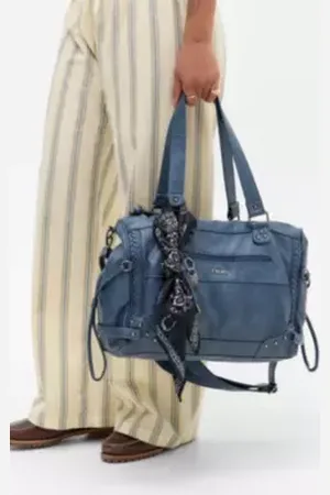 BDG Washed Faux Leather Cindy Scarf Detail Bag