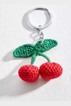 Urban Outfitters Cherry Knit Keyring