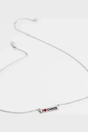 Silence + Noise I Heart Chaos Pendant Necklace
