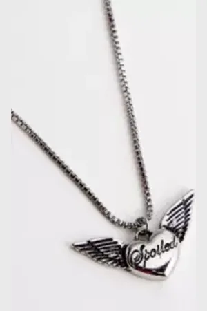 Silence + Noise Spoiled Slogan Pendant Necklace