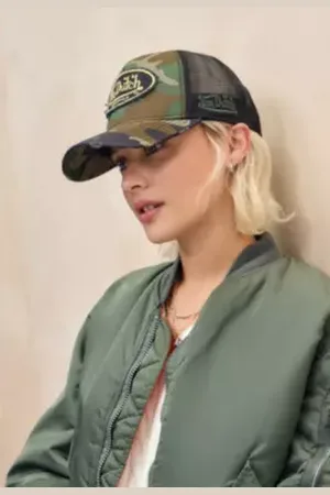 Von Dutch UO Exclusive Camo Trucker Cap