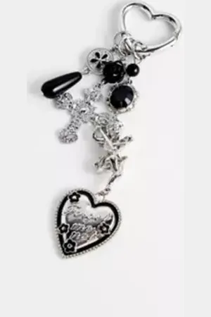 Urban Outfitters UO Multi-Charm Cross Keyring