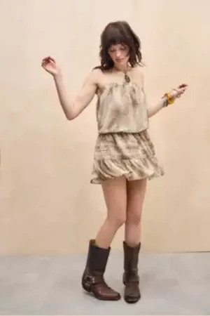 Urban Outfitters UO Julie Chiffon Mini Dress