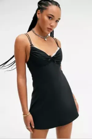 Urban Outfitters UO Balcony Lace Trim Mini Dress