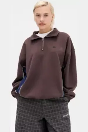 iets frans... Iets frans. Silas Panel Quarter-Zip Sweatshirt