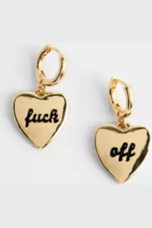 Silence + Noise F*ck Off Slogan Earrings