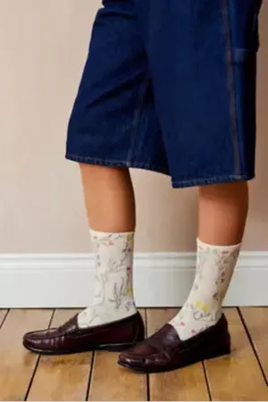 Out From Under Floral Socks
