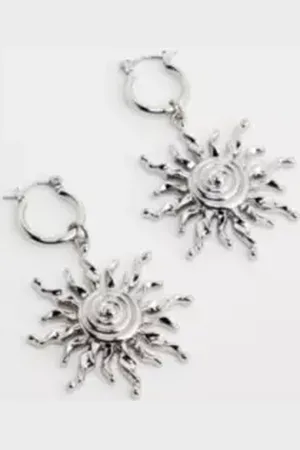 Urban Outfitters UO Sun Swirl Hoop Earrings