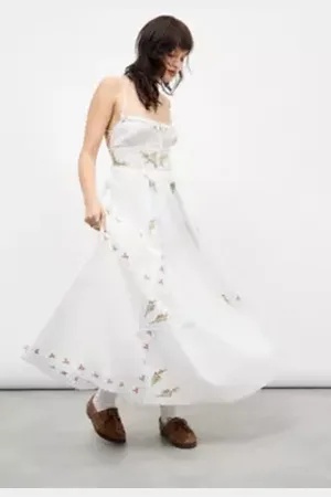 Kimchi Blue Evalina Embroidered Halter Dress