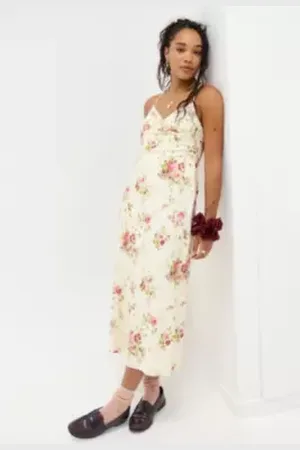 Love Triangle UO Exclusive Amelie Midaxi Dress 2XS at Urban Outfitters