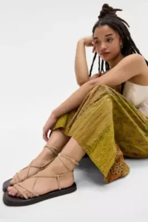 Urban Outfitters UO Multi-Strap Leather Sandals
