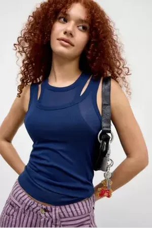 Urban Outfitters UO Double Layer Tank Top