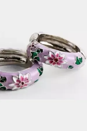 Urban Outfitters UO Enamel Hoop Earrings