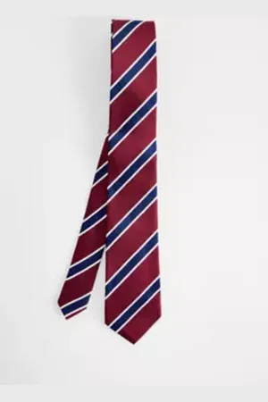 Urban Outfitters UO Burgundy Stripe Tie