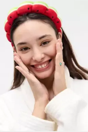Urban Outfitters Watermelon Puffy Spa Day Headband