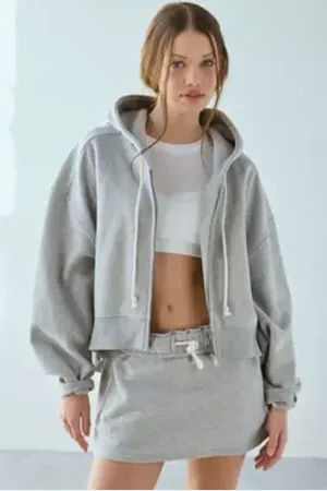 Out From Under Hoxton Cropped Zip Up Hoodie
