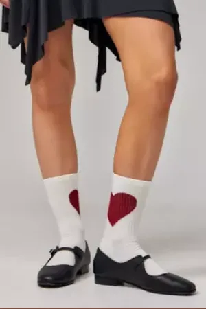 Out From Under Heart Socks