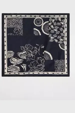 Urban Outfitters & White Floral Cotton Headscarf