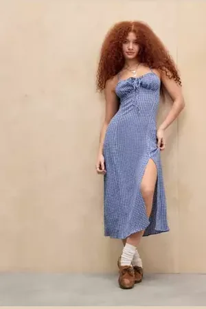Daisy Street Check Midi Dress