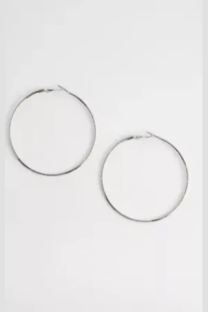 Silence + Noise XL Etched Hoop Earrings