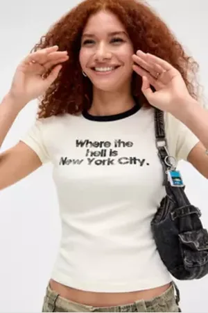 Urban Outfitters UO Where The Hell Is New York Baby T-Shirt