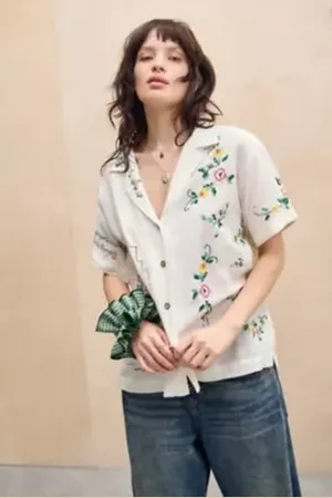 Kimchi Blue Emily Embroidered Skate Shirt
