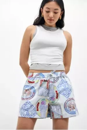 Damson Madder Pull On Holiday Print Shorts UK 8 at Urban Outfitters