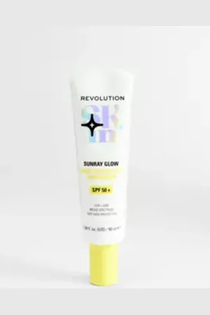 Revolution Skin Sunray Glow SPF 50 Sunscreen 50ml at Urban Outfitters