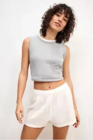 Out From Under Tie Side Cotton Gauze Shorts