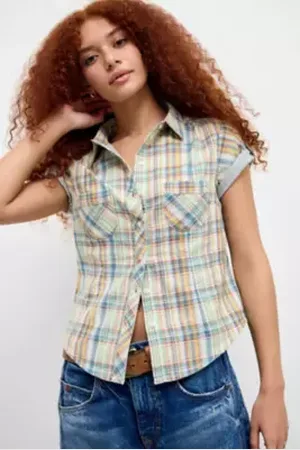 BDG Carmen Check Shirt L at Urban Outfitters