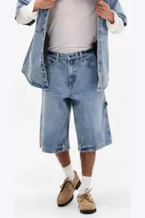 Avirex AVX Dept UO Exclusive Dam Mid Wash Denim Shorts