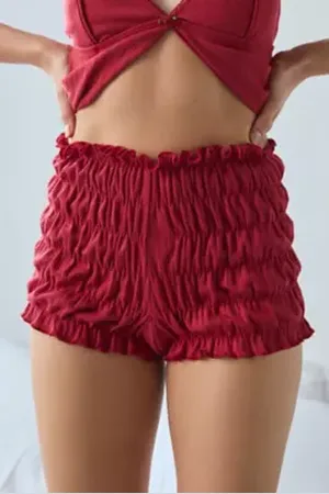 Out From Under Piper Perfect Pointelle Shirred Bloomer Short