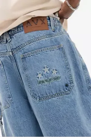 Avirex AVX Dept UO Exclusive Mitch Mid Wash Jeans