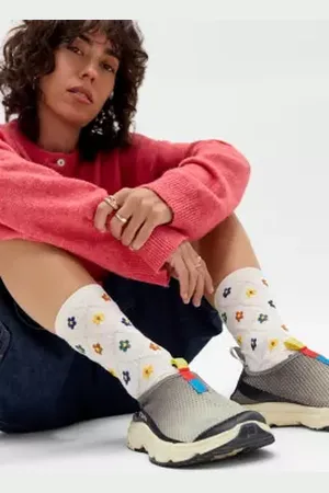 Out From Under Floral Textured Socks